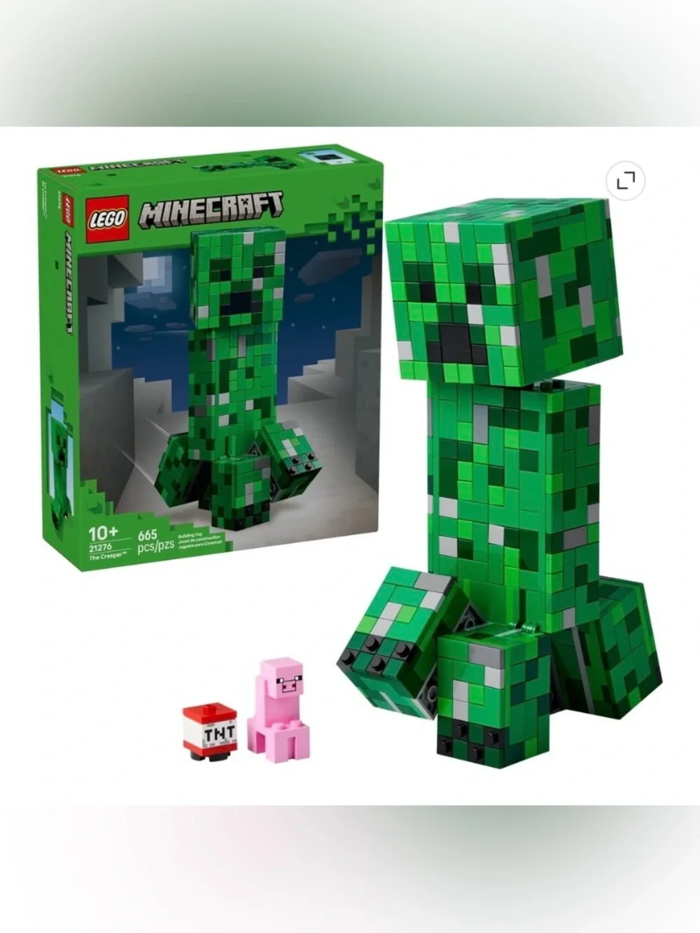 LEGO Minecraft Large Posable Creeper Figure New In Box